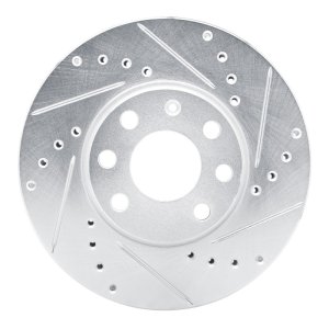 Chevrolet Zafira Brake Rotor (1) - Front Right - R1 Concepts - Drilled & Slotted - Silver - `00-`05 Chevrolet Zafira Brake Rotor (1) - Front Right - R1 Concepts - Drilled & Slotted - Silver - `00-`05
